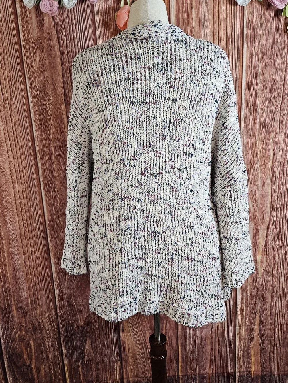 NWT Cupio Marled Knit Plush Cardigan Sweater Plus Size 2X